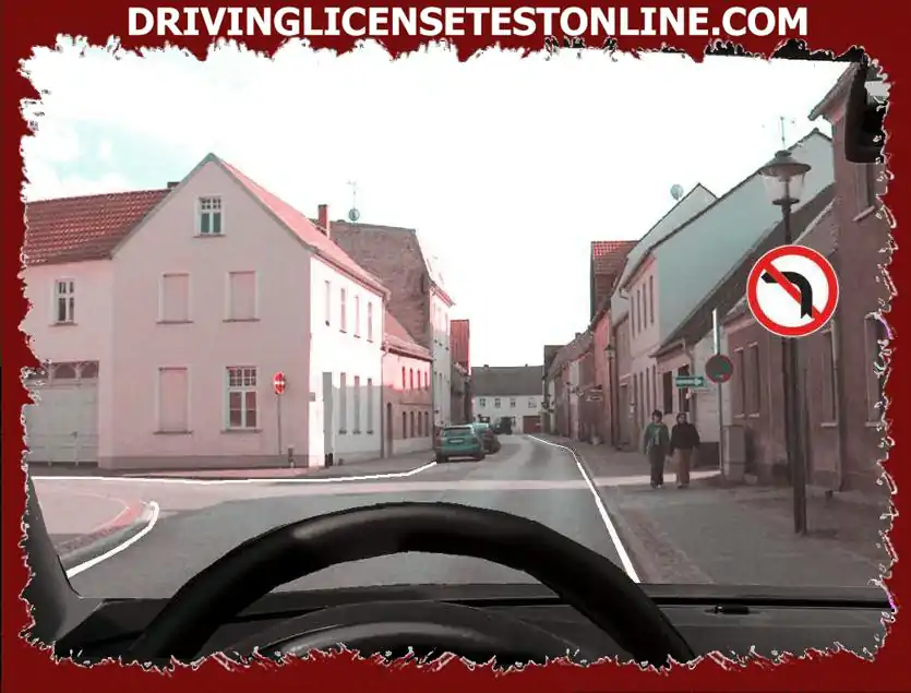Indikator ne omogoča spreminjanja smeri vožnje v levo :