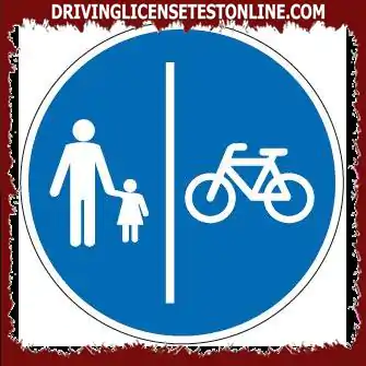 Can pedestrians and cyclists use the signposted area in the designated area for cyclists ?