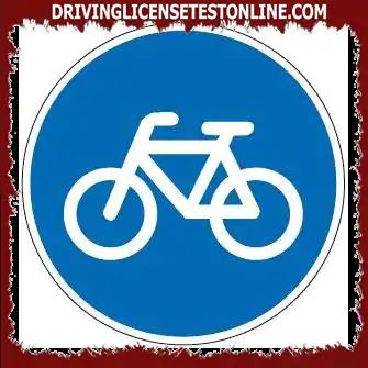 Ali lahko hodite po kolesarski stezi, označeni z znakom ?