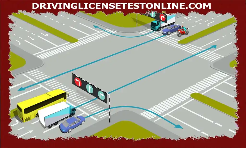 All vehicles stop and go in the right direction according to the signal for each lane because:...