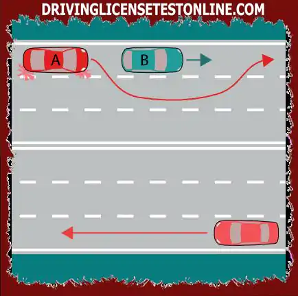 Automobili A i B putuju autocestom . Mogu li automobili A ovdje prestići automobil B ?