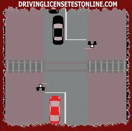 You have reached a level intersection and the tracks are clear. . Traffic in front of you...