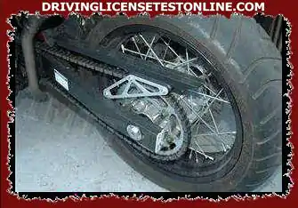 В случай на мотоциклети гумата може да се отдели...