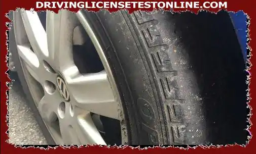 Une usure anormale des pneus peut être causée par des pneus trop gonflés
