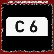 C 6 means . . .