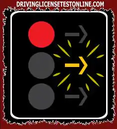 If you see a red signal with a flashing yellow arrow, what should you do ?