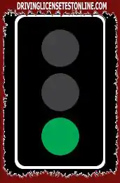 Arrivi a un incrocio con il semaforo verde, ma c'è un agente di polizia che dirige il...