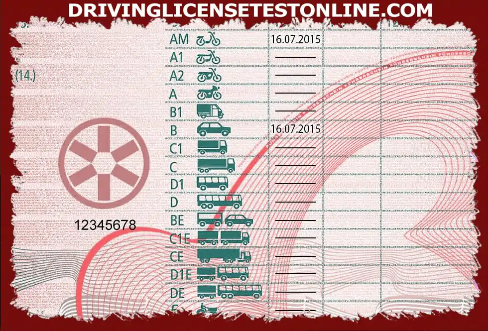 Are you allowed to drive single-track vehicles with a class B driving license ?