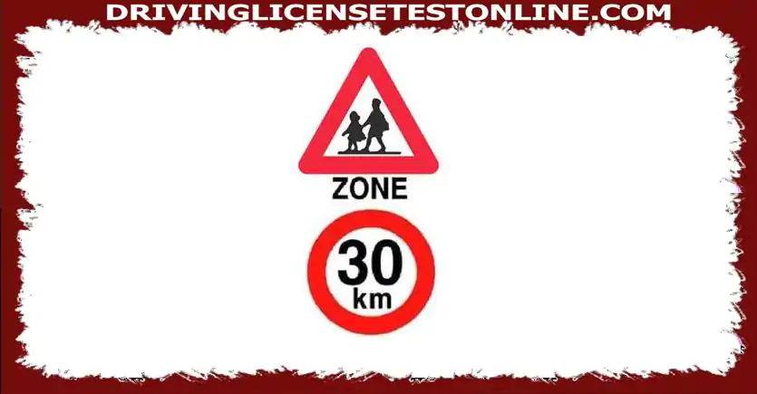 Το όριο ταχύτητας των 30 km / h πρέπει να τηρείται:
