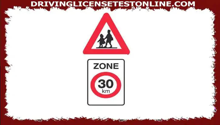 A zone 30 near a school indicated by this combination of signals is valid ...