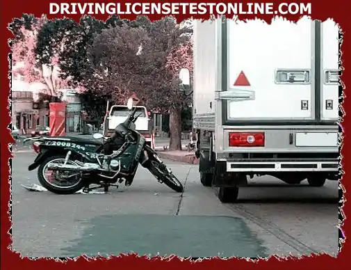Following an accident with a motorcycle driver, what should I definitely not do ?