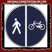 Biển báo cho biết nghĩa vụ đậu xe đạp và tiếp tục đi bộ