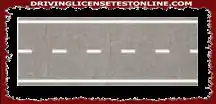 The discontinuous white stripe depicted in one-way streets allows for reversing