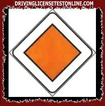 La señal que se muestra indica el comienzo de una carretera donde los vehículos tienen derecho de paso.