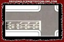 So zobrazenými vodorovnými značkami umožňuje odbočiť doprava iba jazdný pruh C