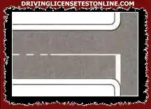 The white transverse stripe in the figure indicates the point where drivers must stop in...