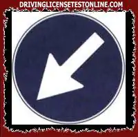 The sign shown forces drivers to turn left