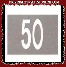 In the presence of the inscription in the figure, the transit of vehicles with a fully loaded mass exceeding 50 quintals is not allowed