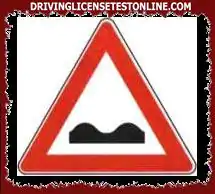 If the sign shown is present, it is not necessary to slow down in case of poor visibility