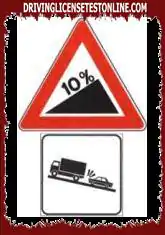 Za prítomnosti zobrazenej značky musí vodič spomaliť z dôvodu možnej prítomnosti pomaly idúcich nákladných vozidiel