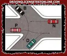 According to the rules of precedence at the intersection shown in the figure, vehicle B must...