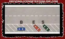 Vehicle S, moving in reverse to enter traffic, must give way to vehicles coming both from the right and from the left