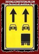 The sign shown is used to indicate the use of the lanes
