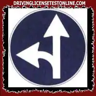 The sign shown allows you to overtake the central reservation on the left