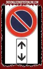 The sign shown indicates that the parking ban continues