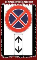 Shenja e treguar tregon se ndalimi është i ndaluar si para ashtu edhe pas shenjës