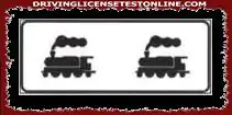 The supplementary panel shown indicates a level crossing with two tracks