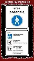 The sign shown allows the circulation of vehicles for people with disabilities