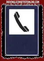 The signal shown indicates that only hands-free mobile phone calls are allowed