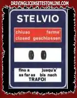 The sign shown indicates that the petrol stations are closed