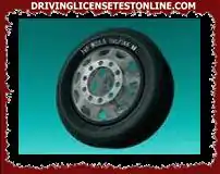 The figure that indicates the load index of a tire, which is mounted on a commercial vehicle,...