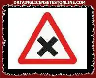 If you are approaching an intersection and find this sign, which vehicles have right of way ? .