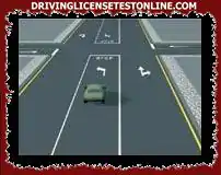 O motorista do veículo verde quer seguir em frente no cruzamento . Ele pode fazer isso ? .