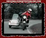 If you drive a motorcycle with a sidecar, you must use the same riding technique as if you drive...