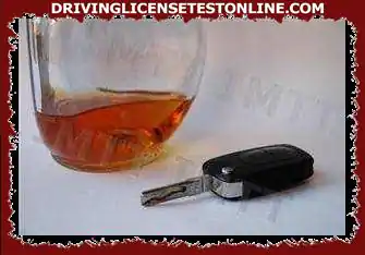 After drinking alcoholic beverages, the obstacles that a driver sees in front of him on the...