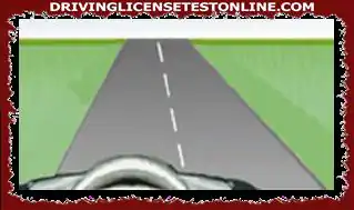 Co oznacza przerywana biała linia na środku drogi?