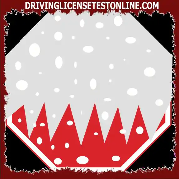 Conduïu a la neu i veieu aquest signe quan us acosteu a una cruïlla . Què significa ??