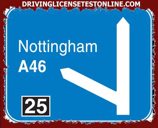 Що означає 25 на цьому знаку автомагістралі ?