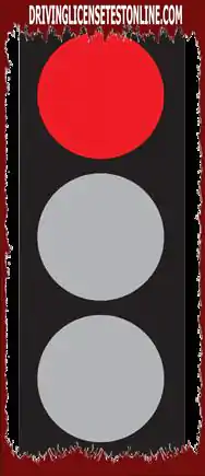 What does a red traffic light mean ?