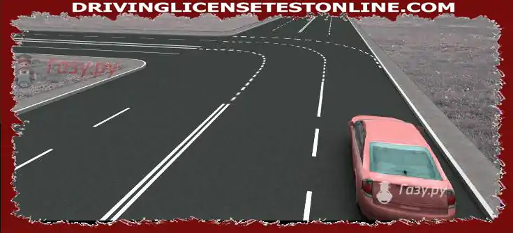 What do the broken lane markings at an intersection mean ?
