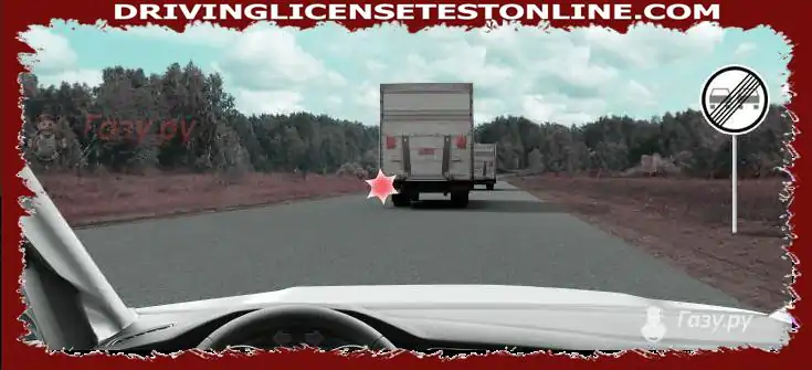 Can you start overtaking a truck in this situation ?