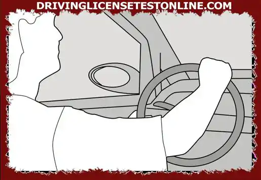 Are this driver's hands positioned to turn left ?