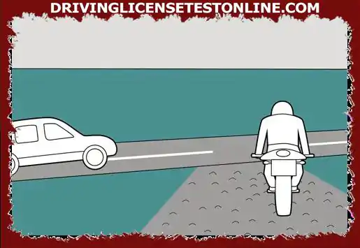 Vem har rätt till väg, bilen på vägen eller motorcykeln kommer från en grusväg ?