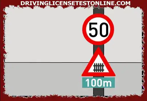 From where should I drive at 50 km / h maximum ?