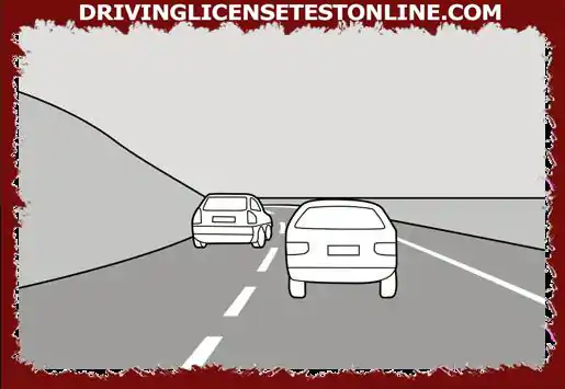 What should I do if I want to pass the vehicle in front of me ?