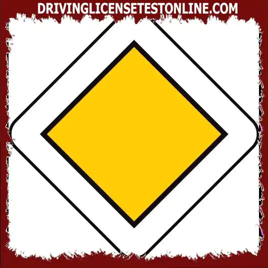 What does this yellow sign indicate ?